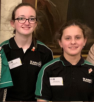 Katie Cook (14) and Jorja Sertwata (13) Ammanford